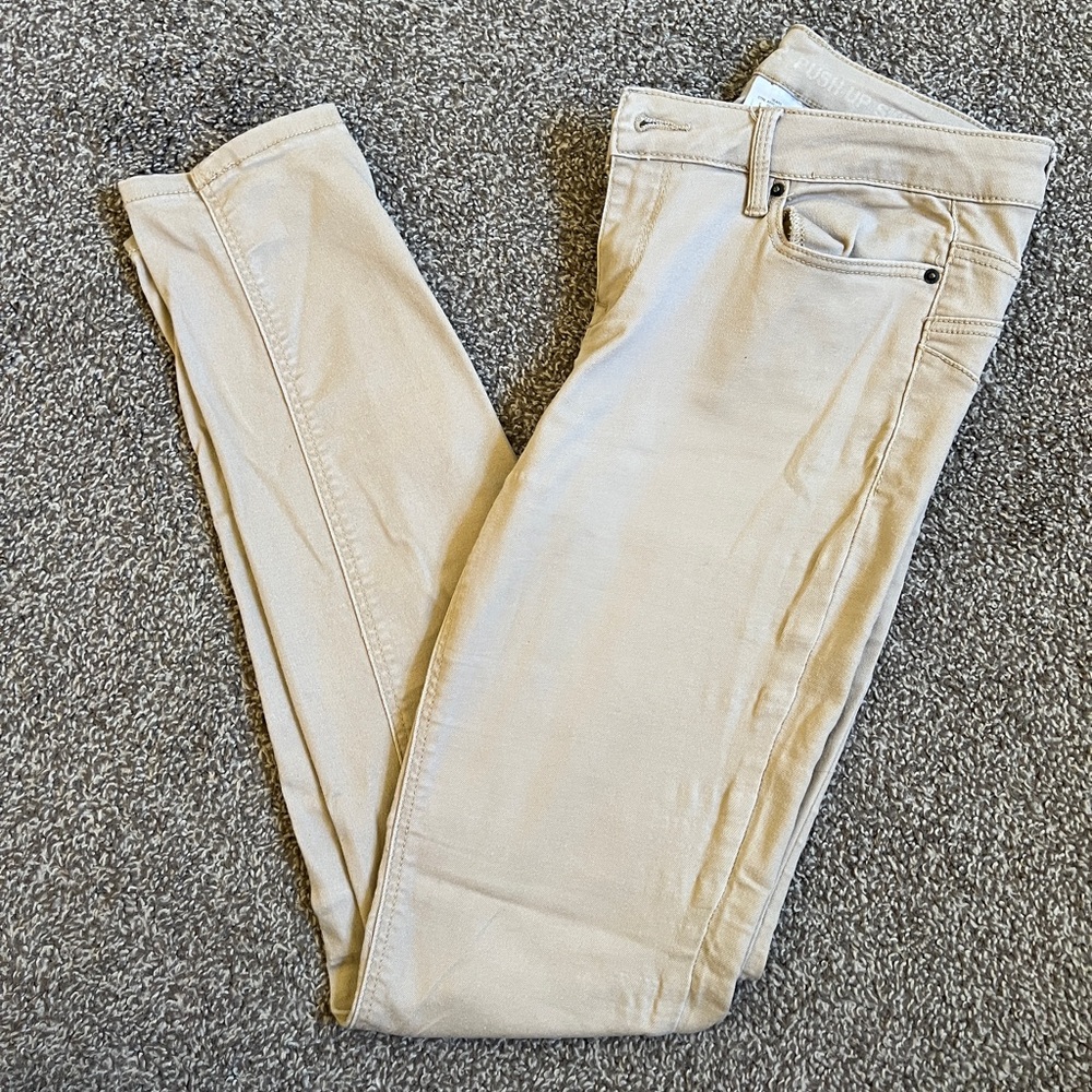 Joe Boxer Push-Up Skinny Tan Pants Size 3